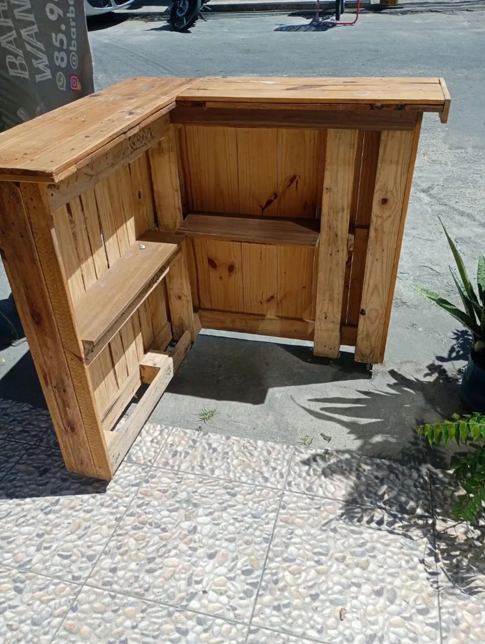 Balcão com rodinha