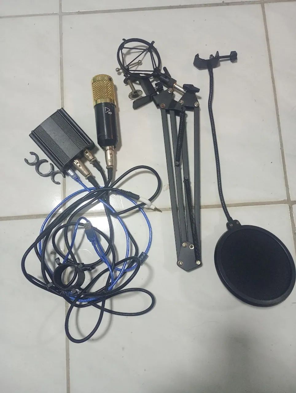 Microfone EJZ BM-800 + Phantom Power - R$ 120 - Foto 2