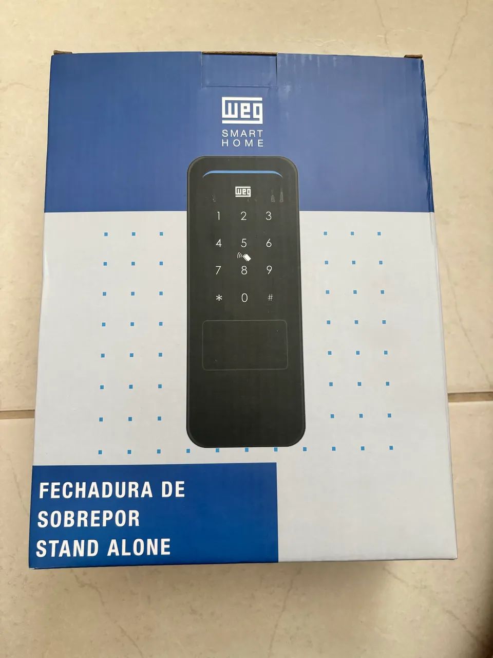Fechadura eletrônica de sobrepor Stand Alone - WEG Smart Home