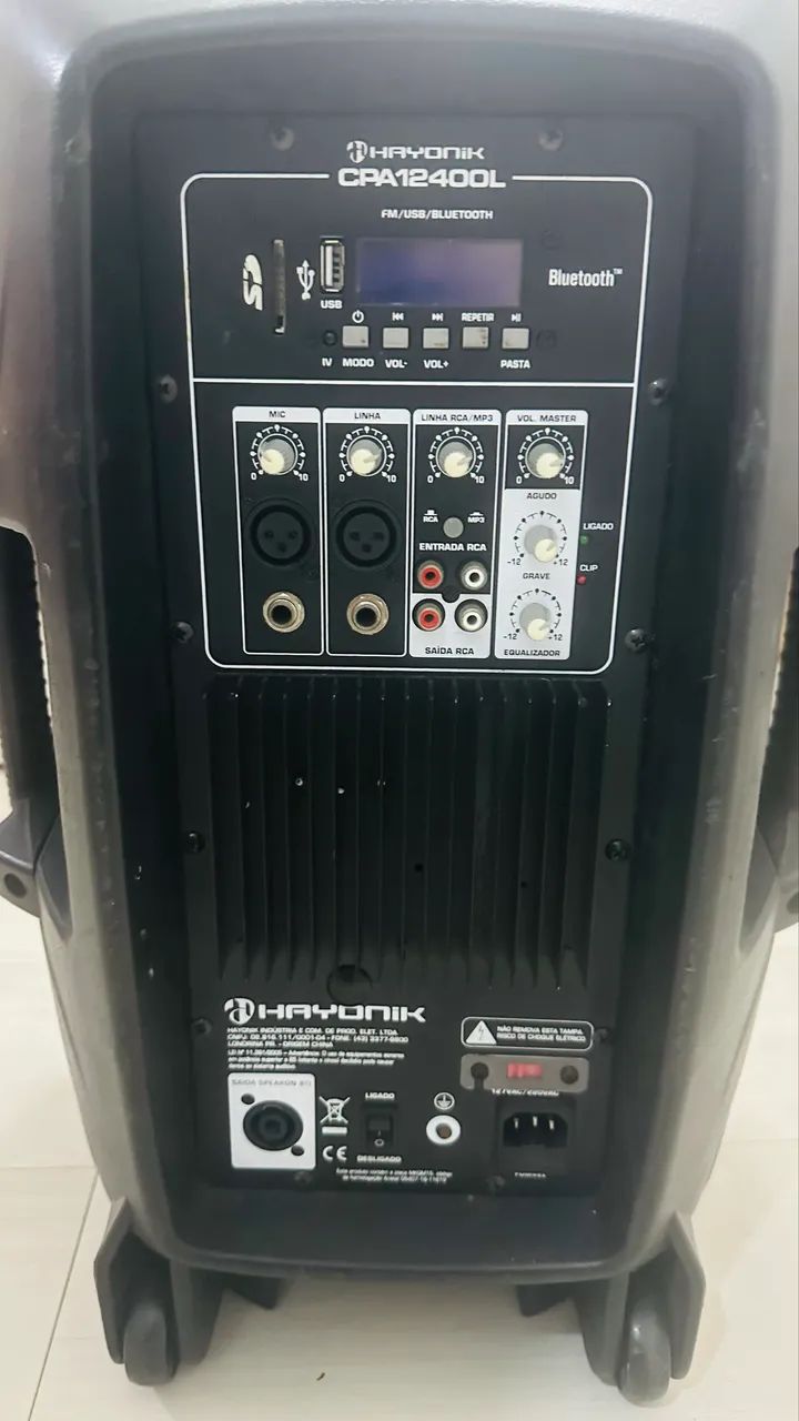 Vende-se Caixa Ativa Hayonik Cpa 15600l Usb/bt/fm 300W RMS