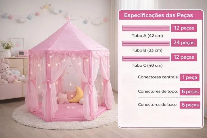 Tenda infantil princesa  - Foto 3