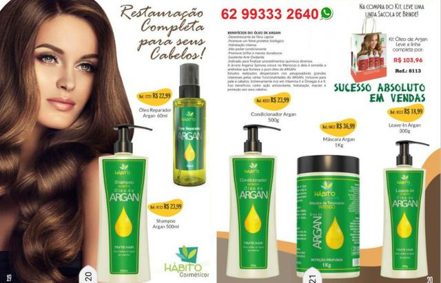 Kit Óleo de Argan Hidratação Profunda Bittes Cosméticos