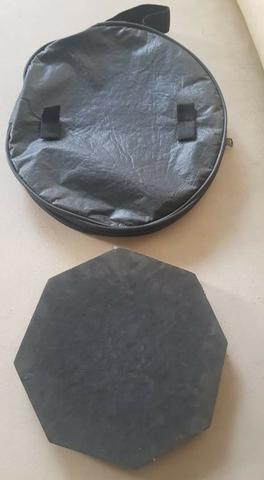 Pad para baquetas - treinamento para bateria e percussão (com capa e baquetas) - Foto 4