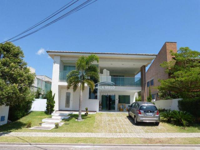Casa alphaville fortaleza,380 m²,4 quartos,deck com piscina,porto das dunas,eusébio