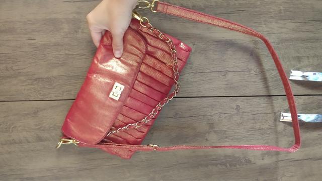 Bolsa Clutch Arezzo Vermelha - Foto 2
