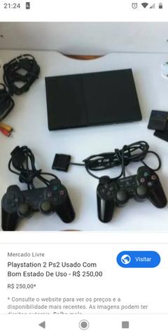 Vídeo game PlayStation 2 em ótimo estado - Foto 2