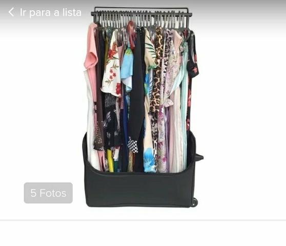 Mala arada para vendedores de roupas muito nova