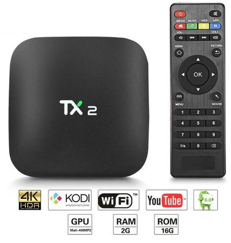 Tv Box Tânix Tx2 4k 2Gb Ram 16Gb Rom Bluetooth Processador - Foto 2