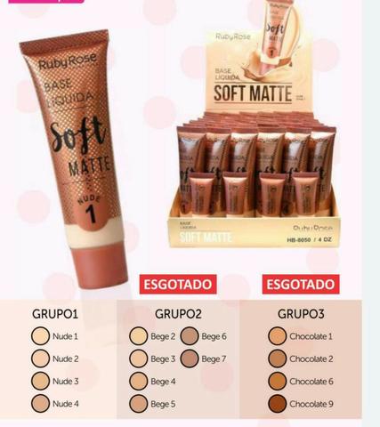 Kit Profissional De Maquiagem Ruby Rose Base Rime l Pincéis - Foto 5