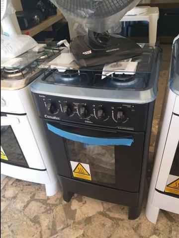 Fogões de 4 bocas preto acendimento automático novo zero na caixa - Foto 2