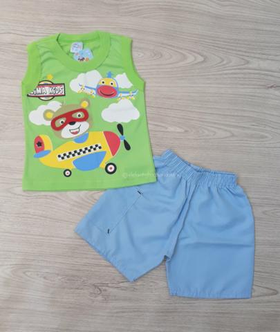 Conjunto regata e short tactel NOVO