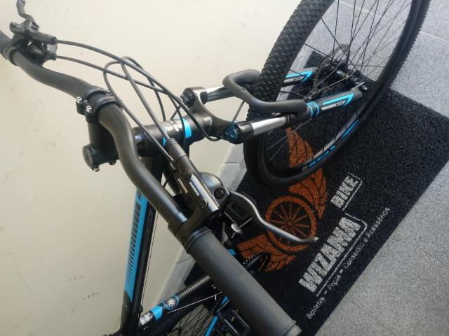 Bicicleta Aro 29 Freio Hidraulico Suspensão c\ Trava 10X S\ Juros - Foto 4
