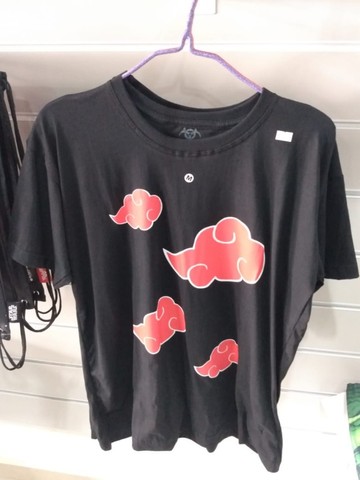 Camiseta Akatsuki Anime Naruto Unissex Algodão