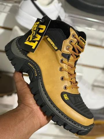 Bota Caterpillar preta linha premium - Calçados - Treze de Julho