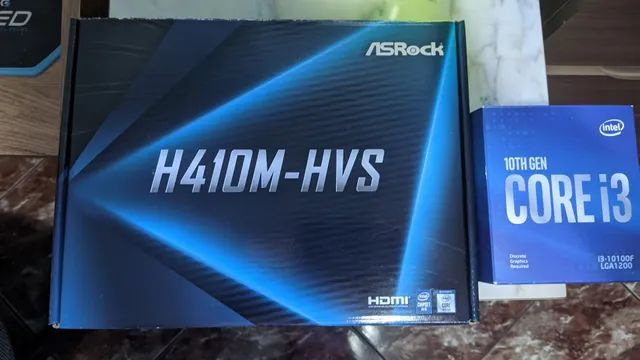 Processador i3 10100f + Placa mãe H410M-hvs