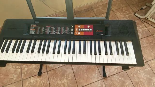 Teclado Yamaha Arranjador Psr Ew425 + Capa + Suporte + Pedal +