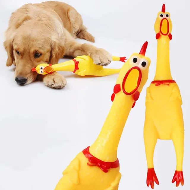 Brinquedo Pet - Frango De Borracha 29cm