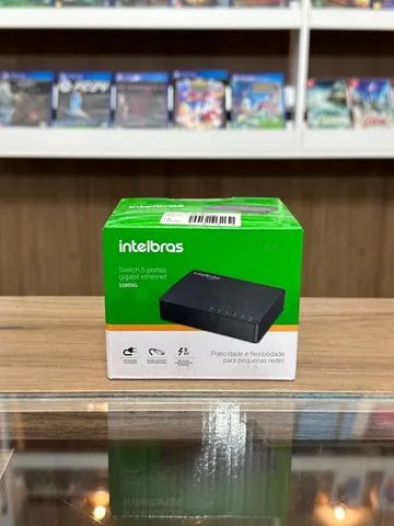 Switch Internet Intelbras S1005G Portas Gigabit Novo Loja Fisica Sem Juros