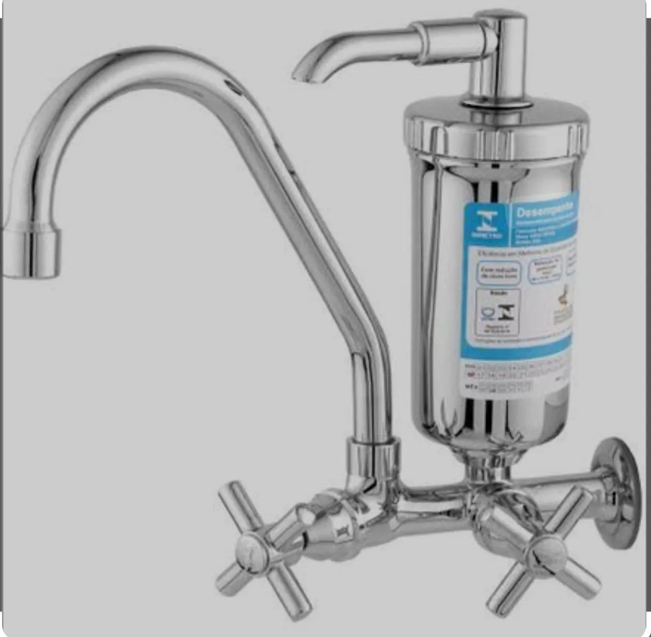 torneira c/ filtro parede cozinha bica alta 1/4 volta  c-31 - Aguia 