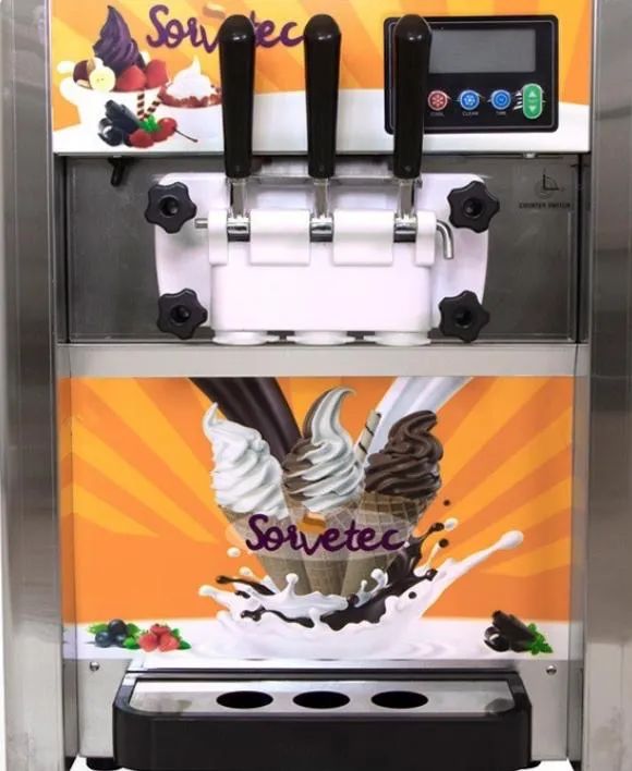 Máquina de Sorvete 3 Sabores - Nova!