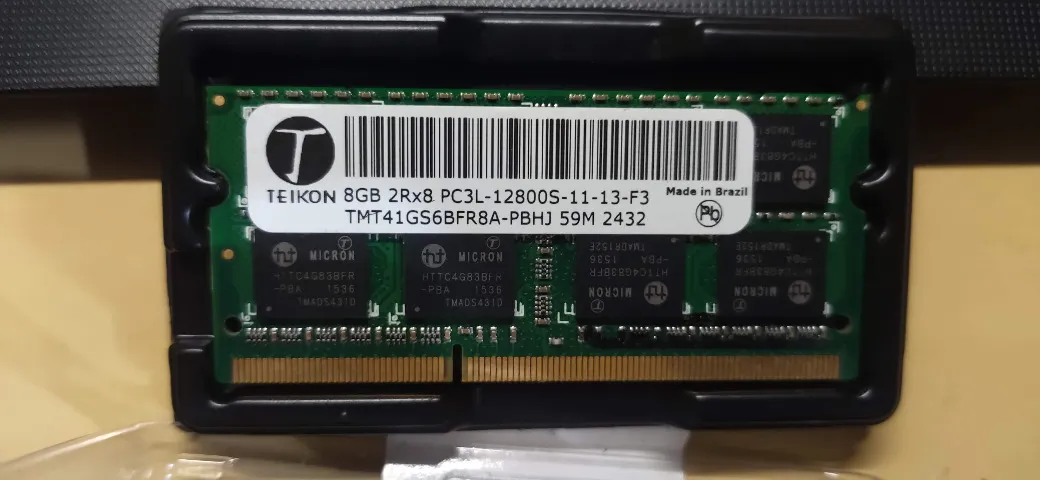Memória Notebook 8GB DDR3 1600MHz 1.35V Teikon PC3-12800