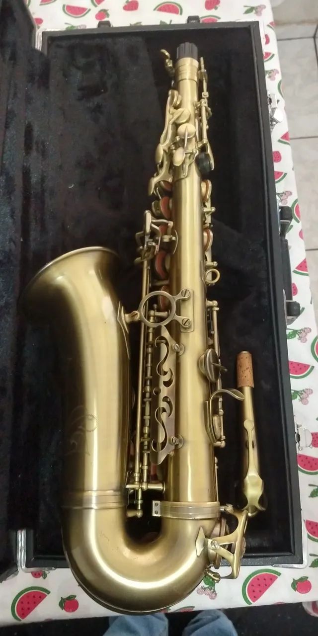 Saxofone alto com acabamento envelhecido, SA 500 VG