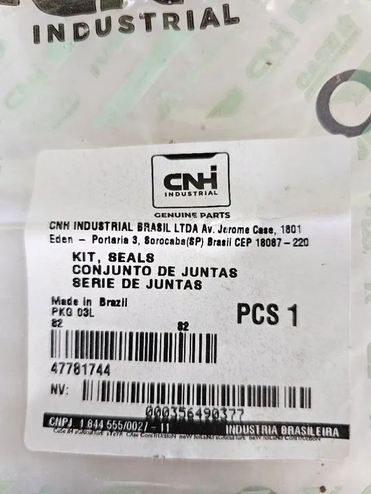 Trator New holand case kit vedações 47781744 - Foto 2