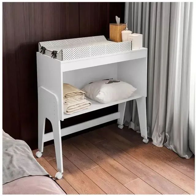 Mini berço com colchão, multifuncional 4 em 1, acopla na cama, 100% MDF - Foto 5