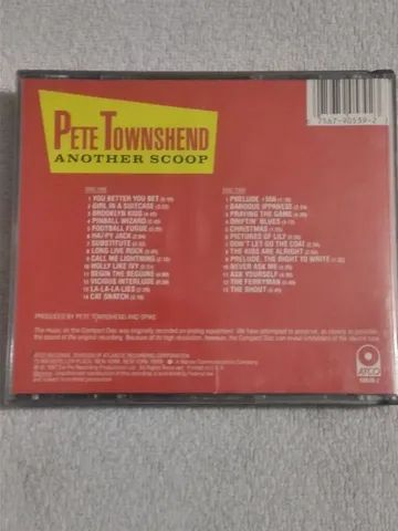 Pete Townshend - Another Scoop (CD, 1987, 2 Discos, Atco) The Who cd duplo - Foto 2