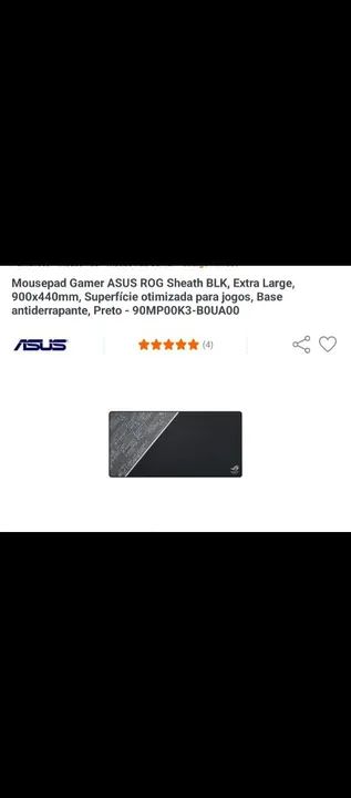 Mousepad rog sheath 90x40 novo 