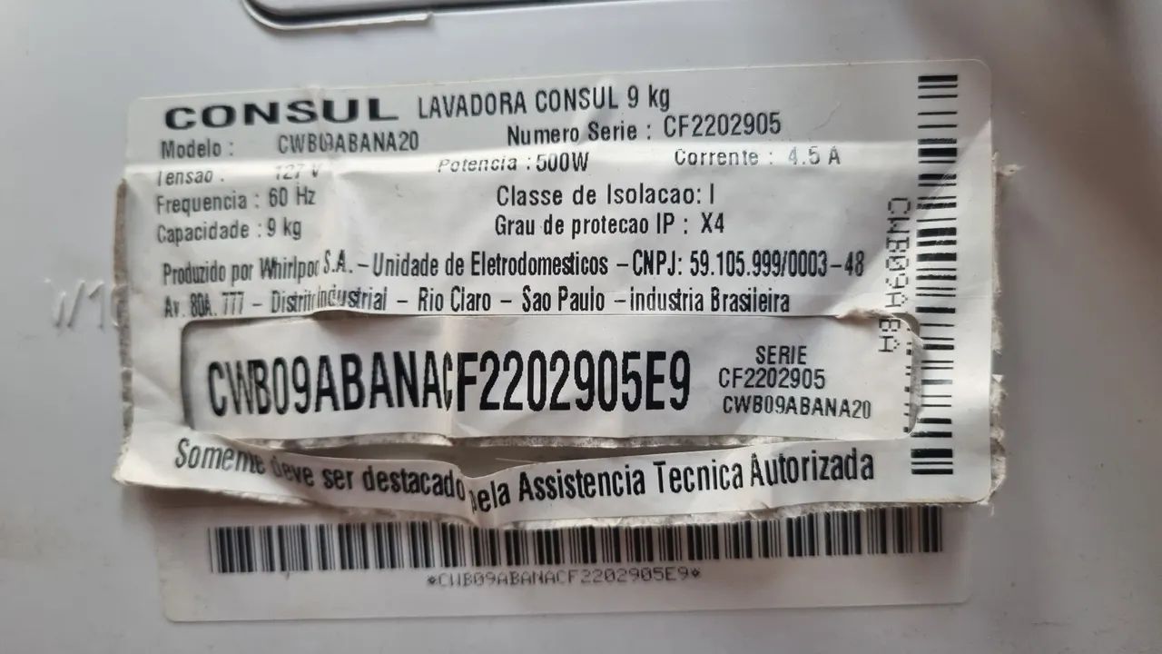 Máquina de Lavar Consul 9Kg - Defeito  - Foto 5