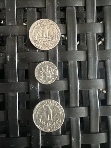 Moedas 3 unidades LibertyAno 65/66 e 67