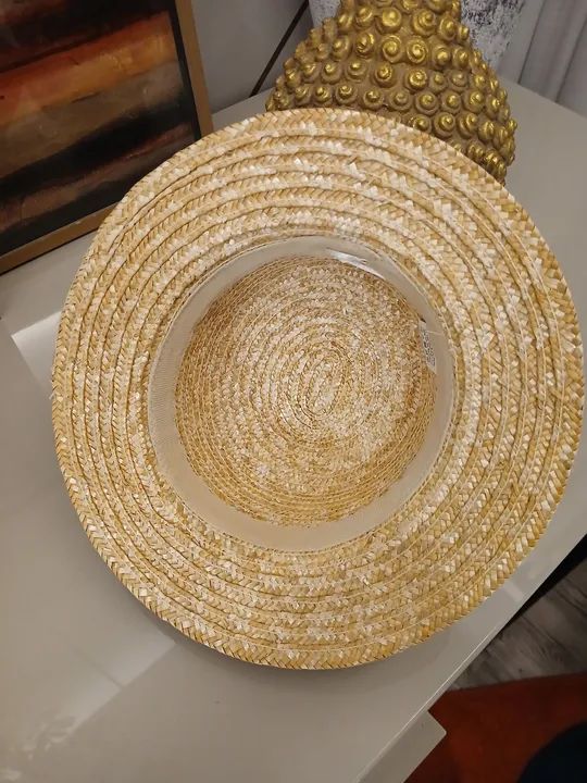 Chapéu Boater Palheta Dourado  - Foto 2