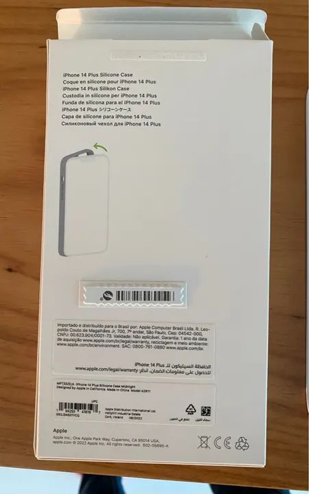 Capa de Silicone para iPhone 14 Plus - Midnight - Foto 5