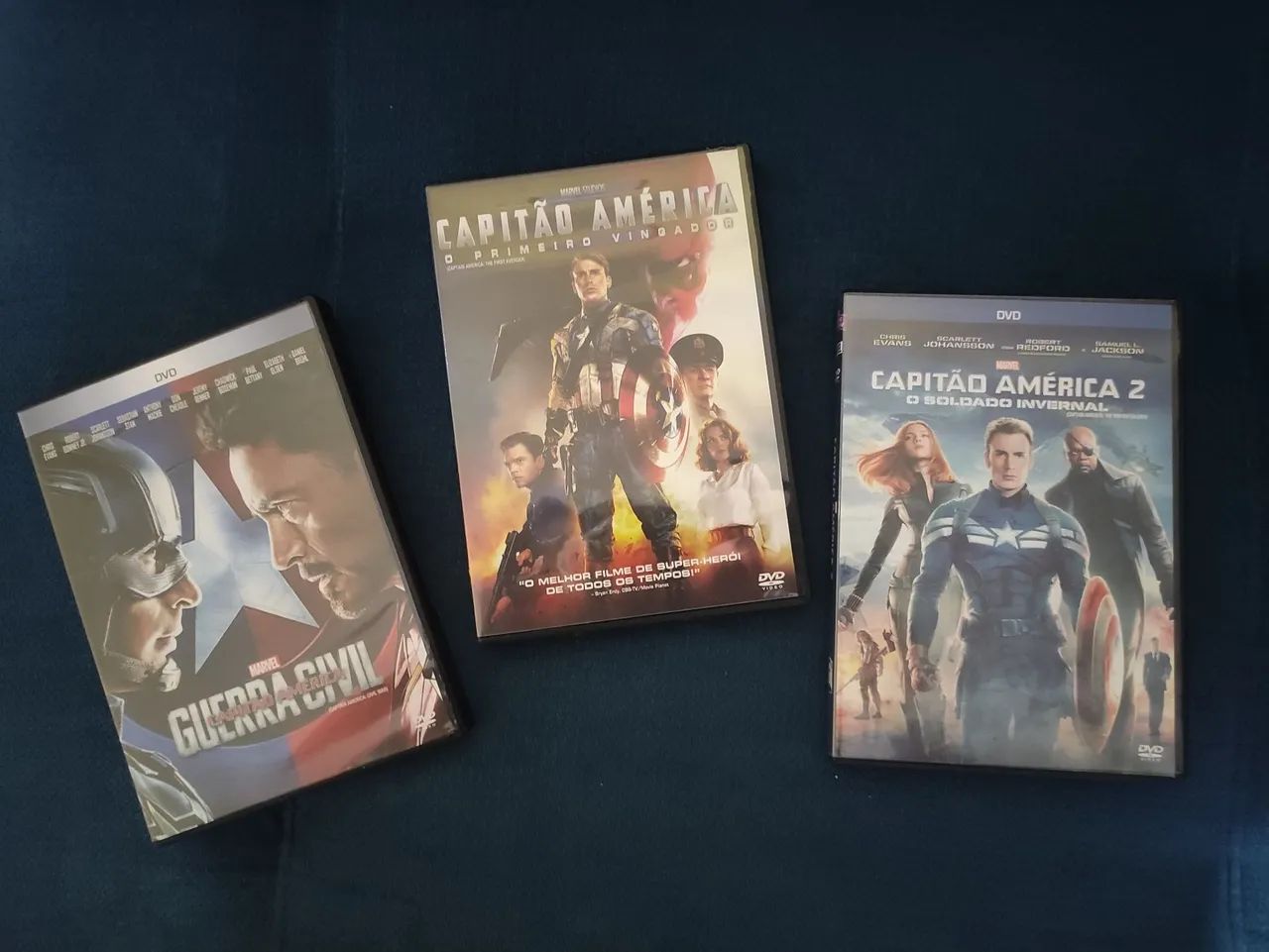 Trilogia Capitão América em DVD - Marvel