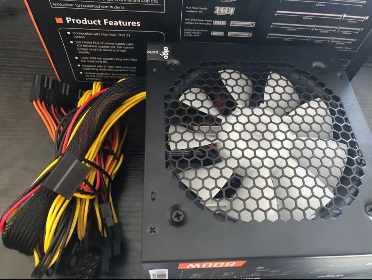 Fonte AkWarrior 600w - Foto 3