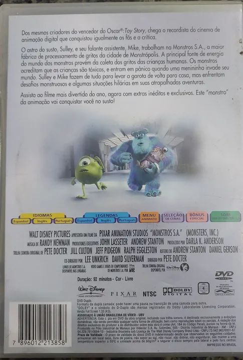 DVD Monsters S.A. - Edição de Colecionador - Foto 2