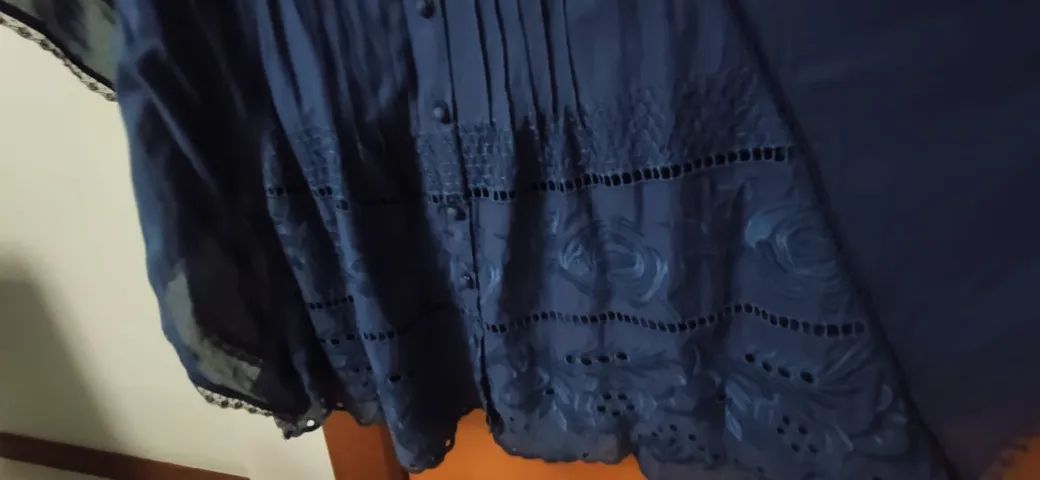 Bata azul toda delicada PROMOCAO BLACK FRIDAY ANTECIPADO - Foto 4