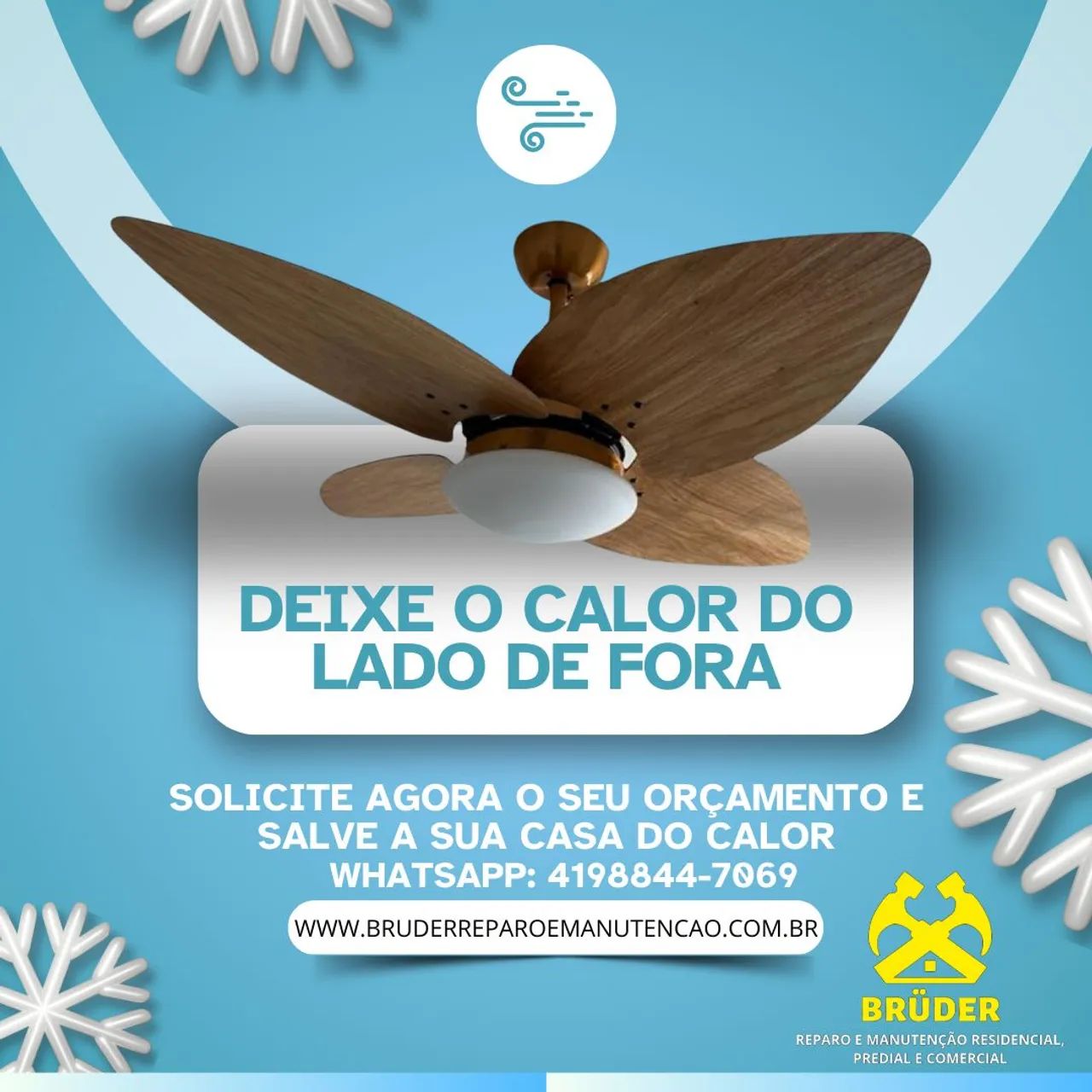 Instalador de ventilador de teto | eletricista curitiba