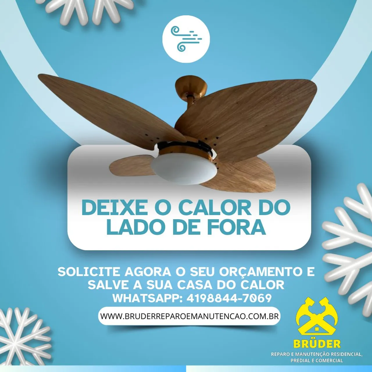 Instalador de ventilador de teto | eletricista curitiba
