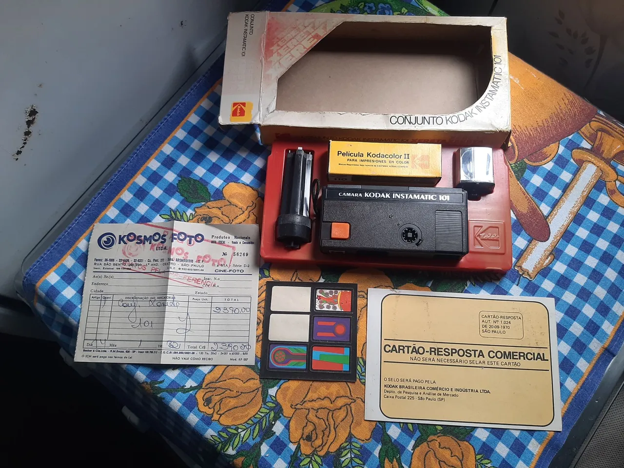Câmera Kodak Instamatic 101 - Conjunto Completo