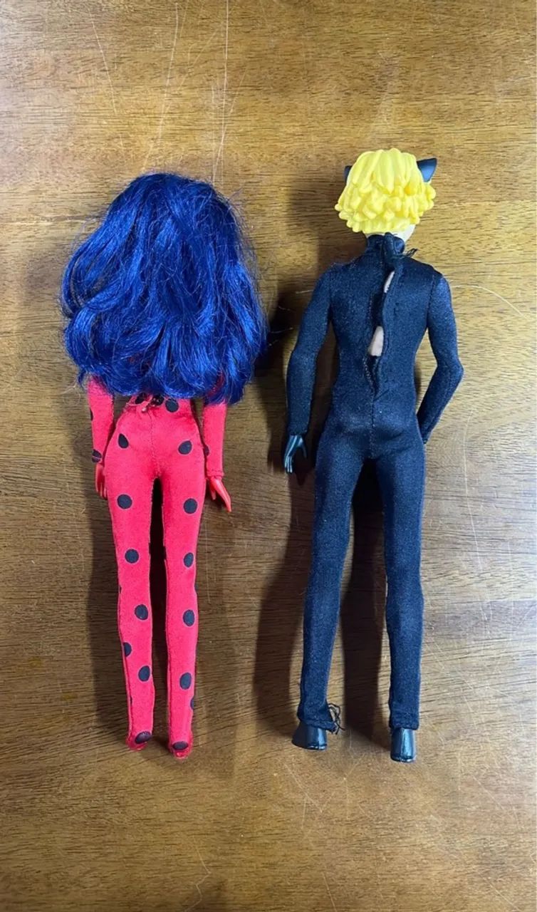 Bonecas Miraculous Ladybug e Cat Noir - Foto 3