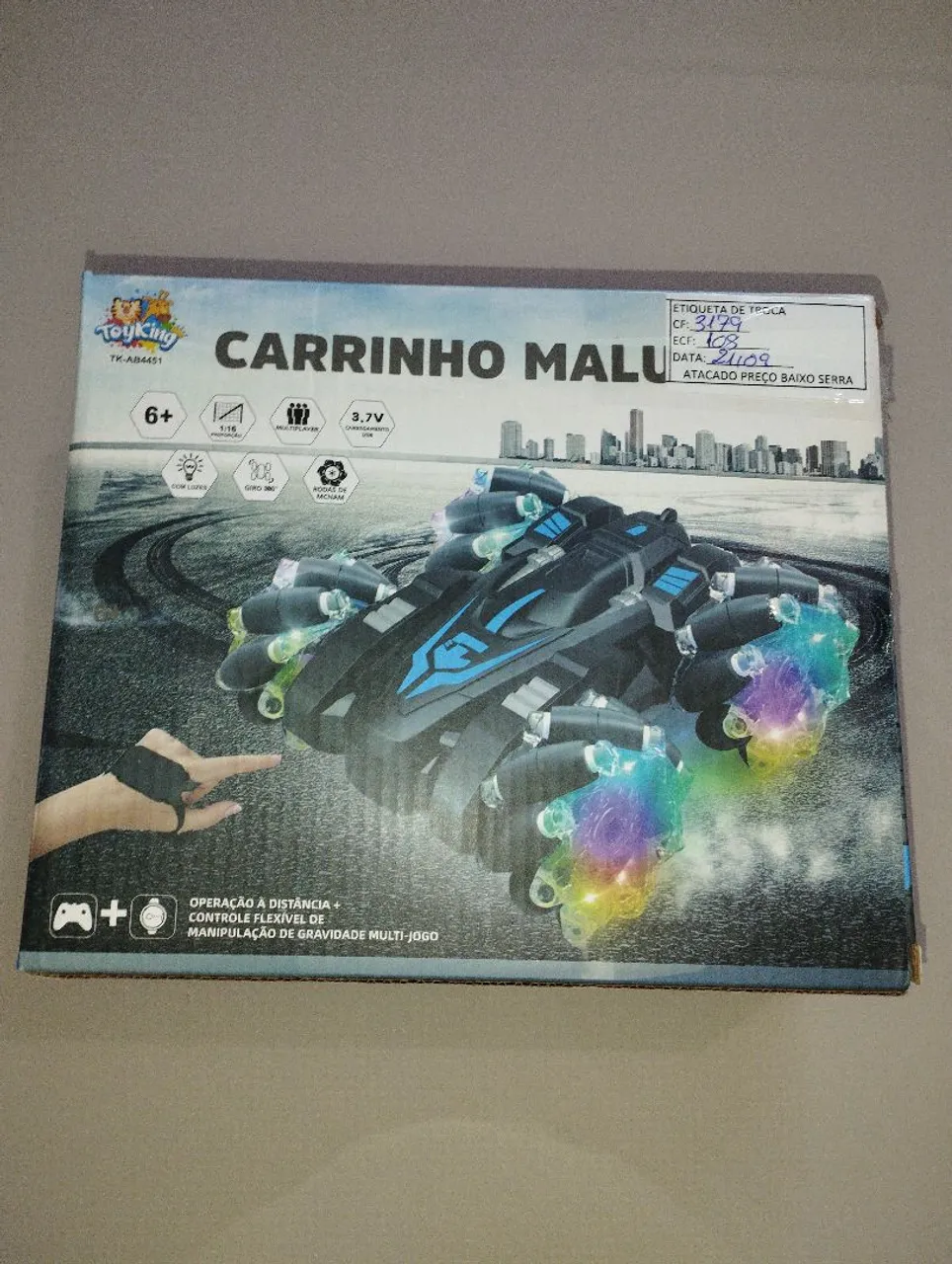 Carrinho Maluco Controle Remoto 360° Funções Incríveis