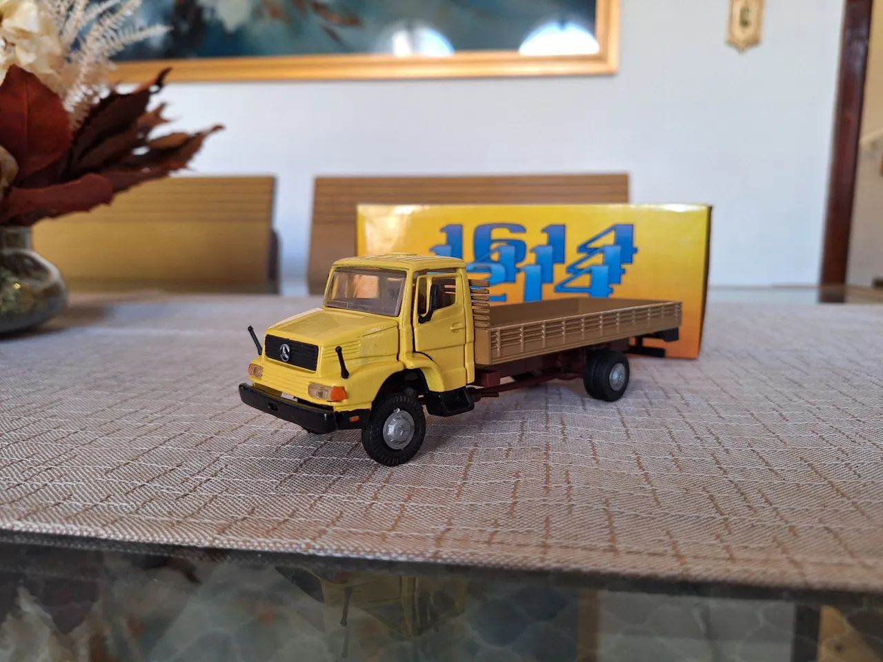 Miniatura Mercedes 1614 carca seca Supermini Arpra Industria Brasileira Anos 80 novo - Foto 4