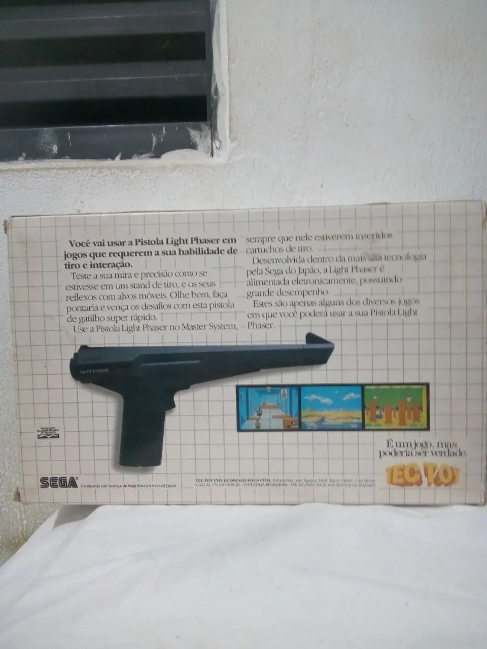 Pistola Light Phaser Sega Master System ( sem teste) - Foto 2