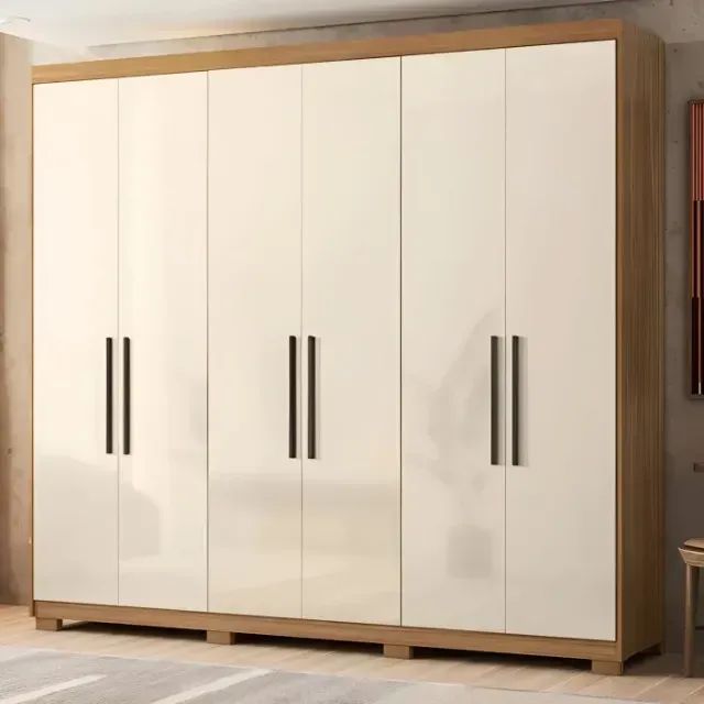 Roupeiro tamanho casal venice 6 portas 100%MDF 
