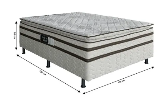 Cama box casal Master 138x188x64
