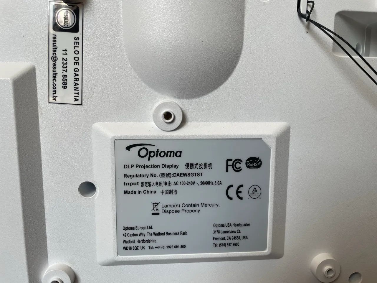 Projetor Optoma em ótimo estado 3600 lumens - Foto 6