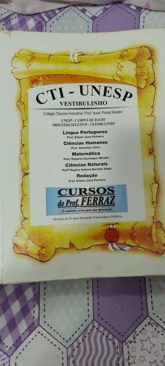 Apostila vestibulinho CTI-Unep
