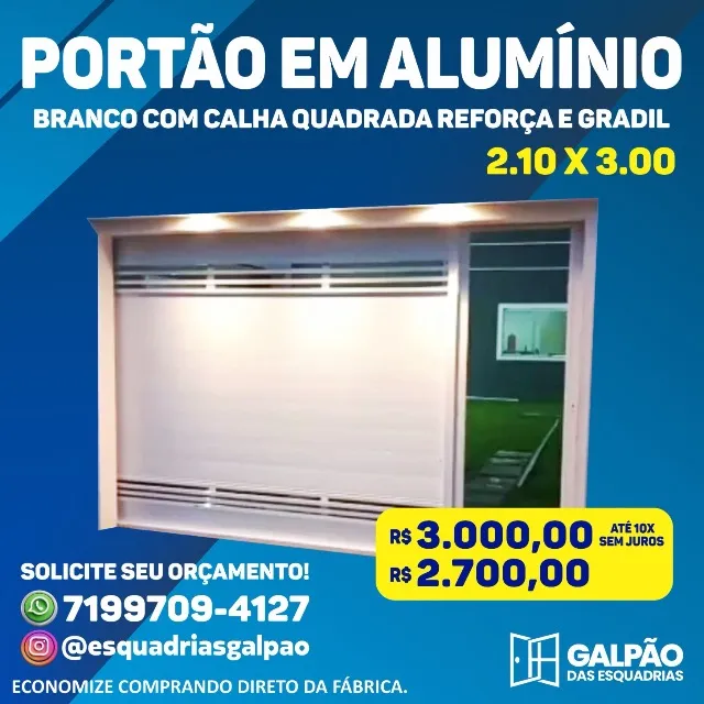 PORTÕES, PORTAS, E ESQUADRIAS